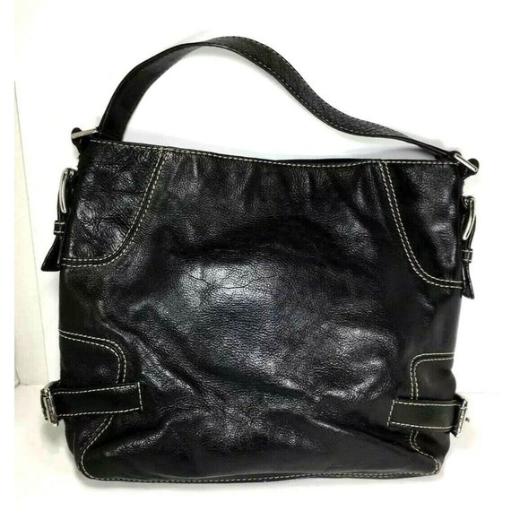 Michael Michael Kors Large Black Leather Shoulder Bag - Picture 1 of 12